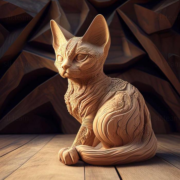 3D model Minskin cat (STL)